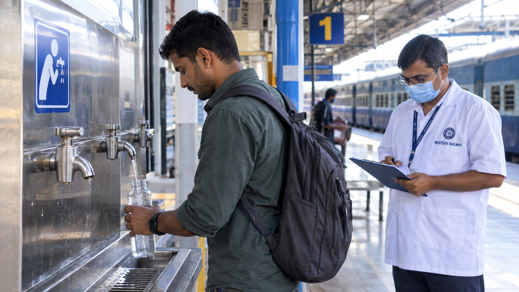 Western Railway Finds 99% Drinking Water Samples Potable In Week-Long Testing