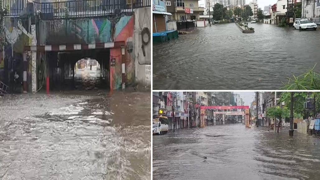 વડોદરામાં ભાદરવાના મેઘરાજાની ધમાકેદાર એન્ટ્રી