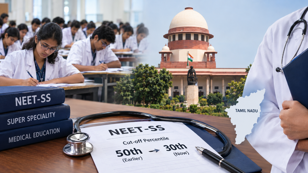 NEET-SS Cut-Off Reduced To 30th Percentile For Special Stray Vacancy Round