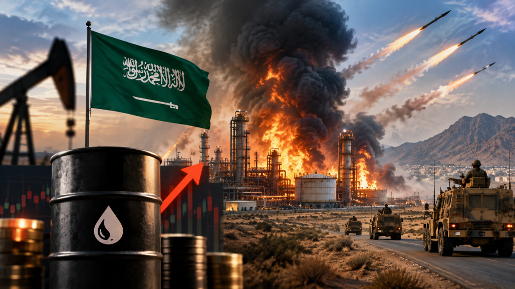 Crude Oil Near $99/barrel As Houthi Attacks Shut Down Saudi Energy Sites, Over 70 Injured