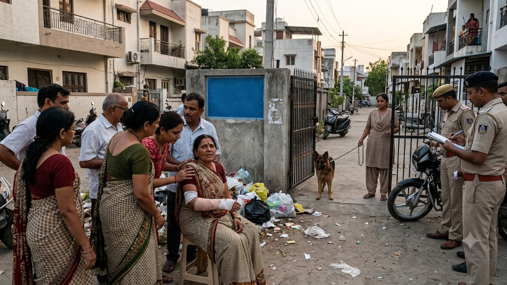German Shepherd Mauls Vastral Woman for Second Time in Four Months as Ramol Police Register Case