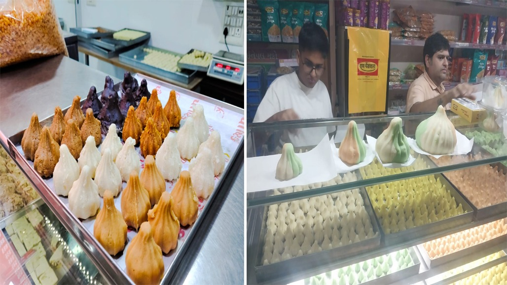 સુરતીઓની જીભનો ટેસ્ટ હવે બાપ્પાના પ્રસાદમાં : બાપ્પાને ફ્રુટ સલાડ અને કોકો-કુલ્ફીના મોદકનો પ્રસાદ અર્પણ કરવાનો નવો ટ્રેન્ડ