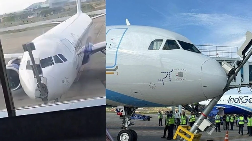 IndiGo Flight Hits VDGS Pole While Parking At Srinagar Airport, All Passengers Safe