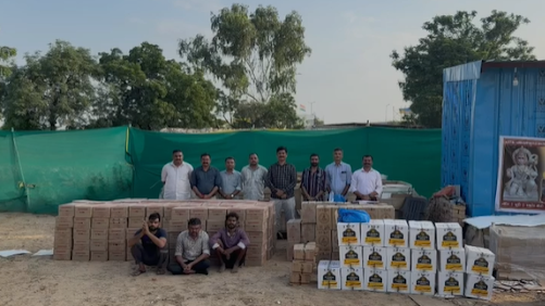 Ahmedabad Rural Police Seize 259 Boxes of Liquor and Beer Worth ₹13.31 Lakh Near Bavla