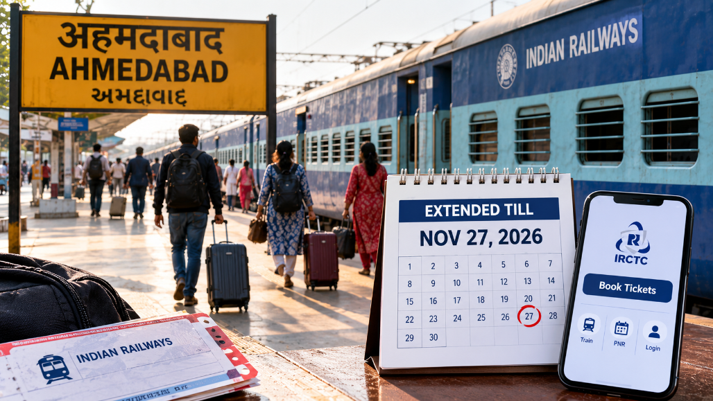 Ahmedabad-Darbhanga Special Train Trips Extended Till November 27 Amid Festival Season