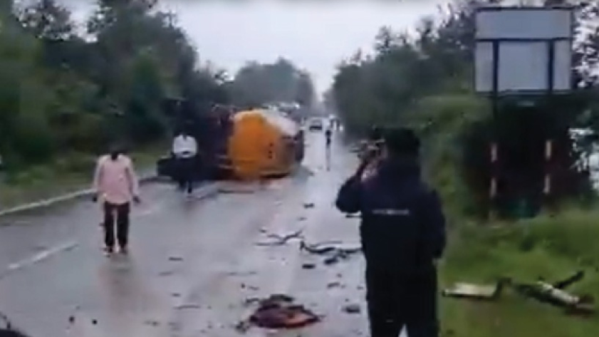 Rewa Bus-Bulker Collision: 12 Feared Dead, Around 20 Injured in Madhya Pradesh