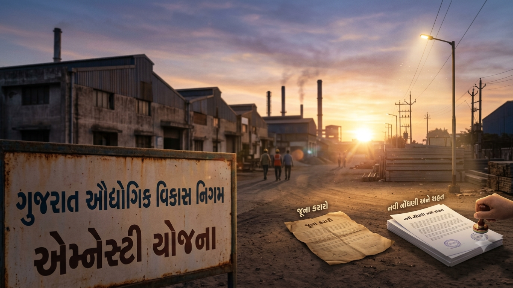 GIDC પ્લોટ ધારકો માટે મોટા સમાચાર: MSME ઉદ્યોગો માટે સ્ટેમ્પ ડ્યુટીમાં 80% સુધીની રાહત આપતી એમ્નેસ્ટી સ્કીમ જાહેર