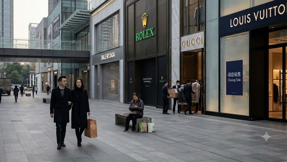 China’s Luxury Market Slows As Louis Vuitton, Gucci, Rolex Cut Stores Amid Weak Demand