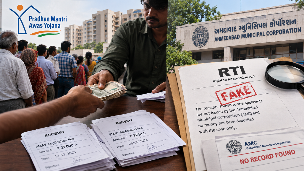 Ahmedabad PMAY Fraud: 65 People Allegedly Duped Of ₹8.63 Lakh With Fake AMC Receipts