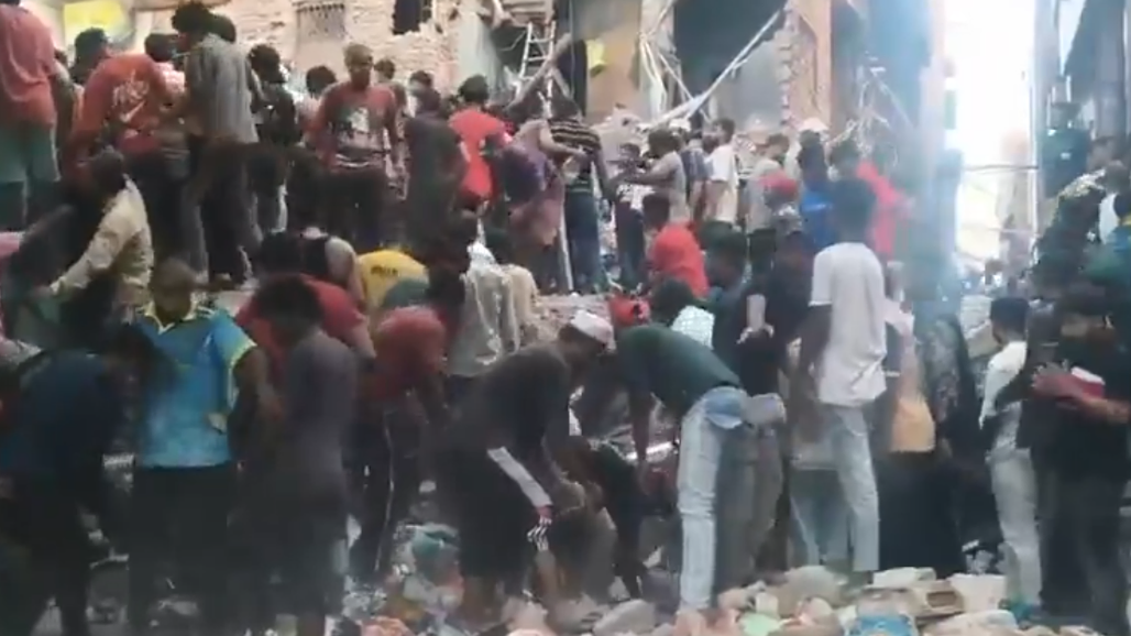 Five-Storey Building Collapses Near Delhi’s Saket Metro Station, Several Feared Trapped