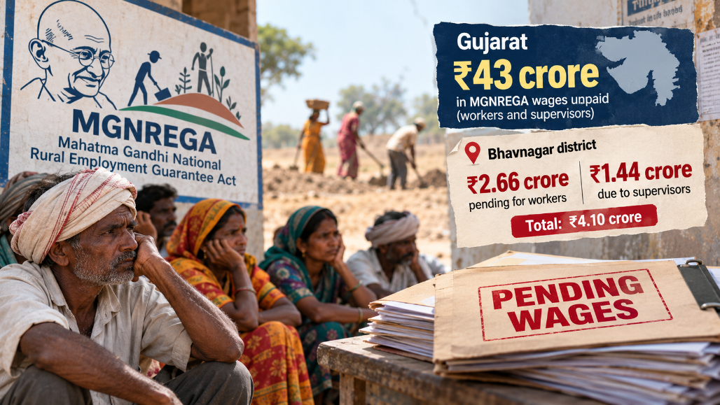 Earned In Sweat, Trapped In Files: Gujarat’s MGNREGA Workers Await ₹43 Crore Unpaid Wages