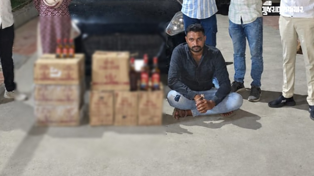 અમદાવાદ: ધંધુકા નજીક વિદેશી દારૂની હેરાફેરીનો પર્દાફાશ, કાર અને 192 બોટલ દારૂ સાથે એક આરોપીની ધરપકડ