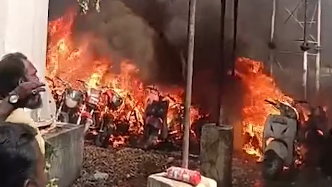 Over 20 Vehicles Gutted as Major Fire Breaks Out Behind Danilimda Police Station