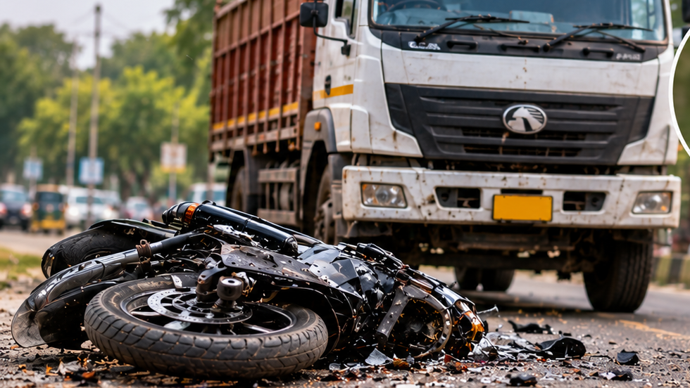 Ahmedabad: 24-Year-Old Dies After Eicher Truck Hits Bike in Narol; Ambulance Delay Alleged