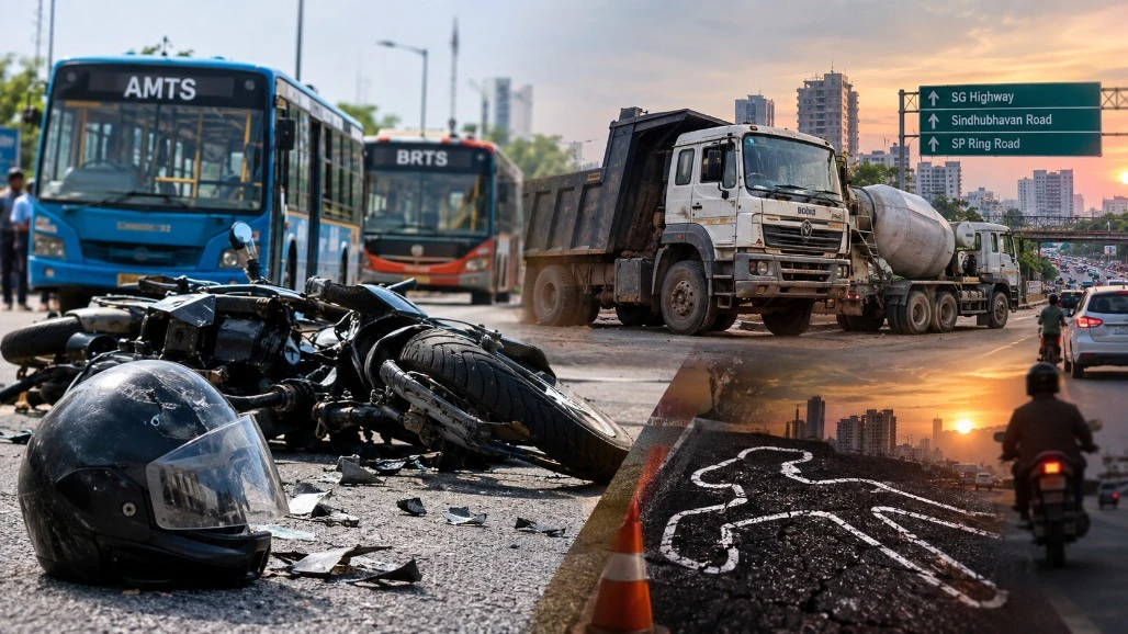 Six Lives Lost in Tragic Ahmedabad Traffic Incidents Ahead of Navratri Festivities