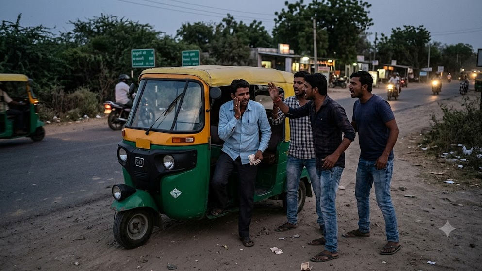 Ahmedabad: Three Men Assault Auto Driver Over ₹30 Fare Near Kujad, One Arrested