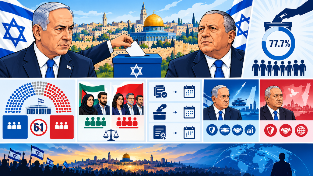 Israel Election Results 2026: Record 77.7% Turnout Leaves Netanyahu and Eisenkot Locked in High-Stakes Deadlock