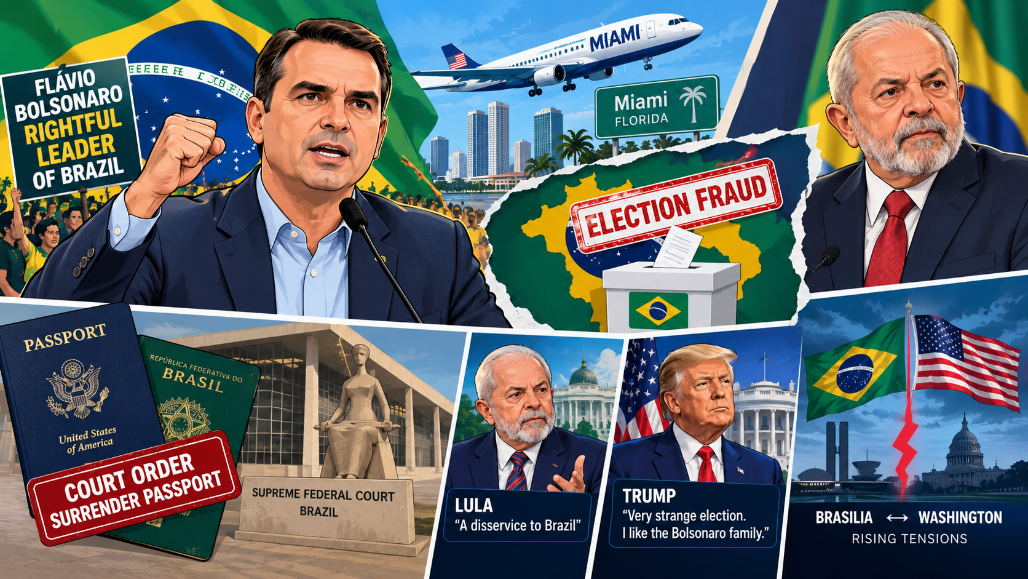 From American Soil, Defeated Flávio Bolsonaro Proclaims Himself 'Rightful Leader' of Brazil After Election Loss