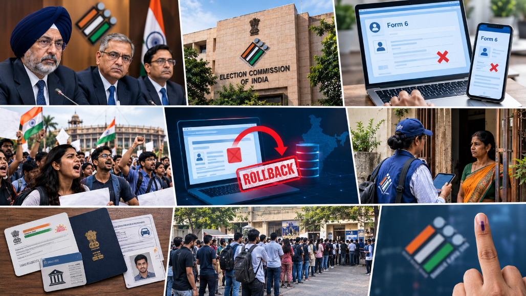 Election Commission Forced Into Form 6 U-Turn: Poll Body Rolls Back Portal Changes After Internal Rift and Mass Protests