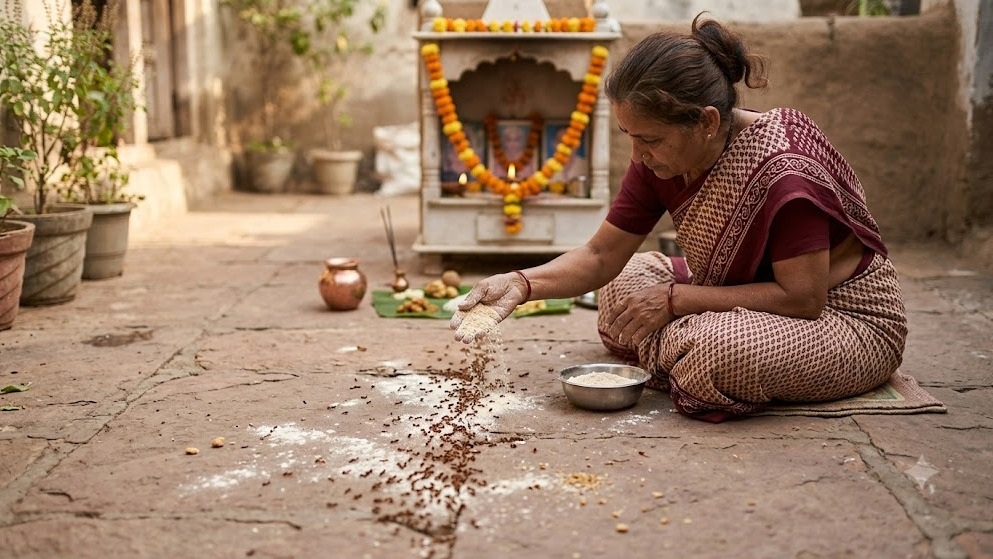 પિતૃ પક્ષમાં કીડીઓને લોટ કેમ નખાય છે? ગરુડ પુરાણમાં છુપાયેલું છે આ ચોંકાવનારું રહસ્ય!