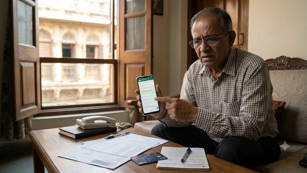 71-Year-Old Ahmedabad Man Loses ₹91,719 After Filling Fake Gas Bill Form on WhatsApp