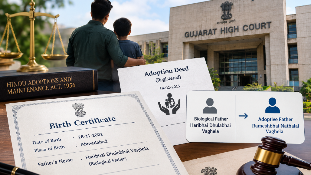 Gujarat HC Orders AMC To Replace Biological Father’s Name With Adoptive Father’s Name In Birth Certificate