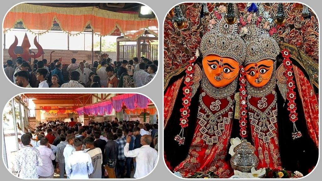 ચોટીલા યાત્રાધામમાં ભક્તોનું ઘોડાપૂર: આસો નવરાત્રિના ત્રીજા નોરતે મા ચામુંડાના દર્શન માટે શ્રદ્ધાળુઓની ભારે ભીડ