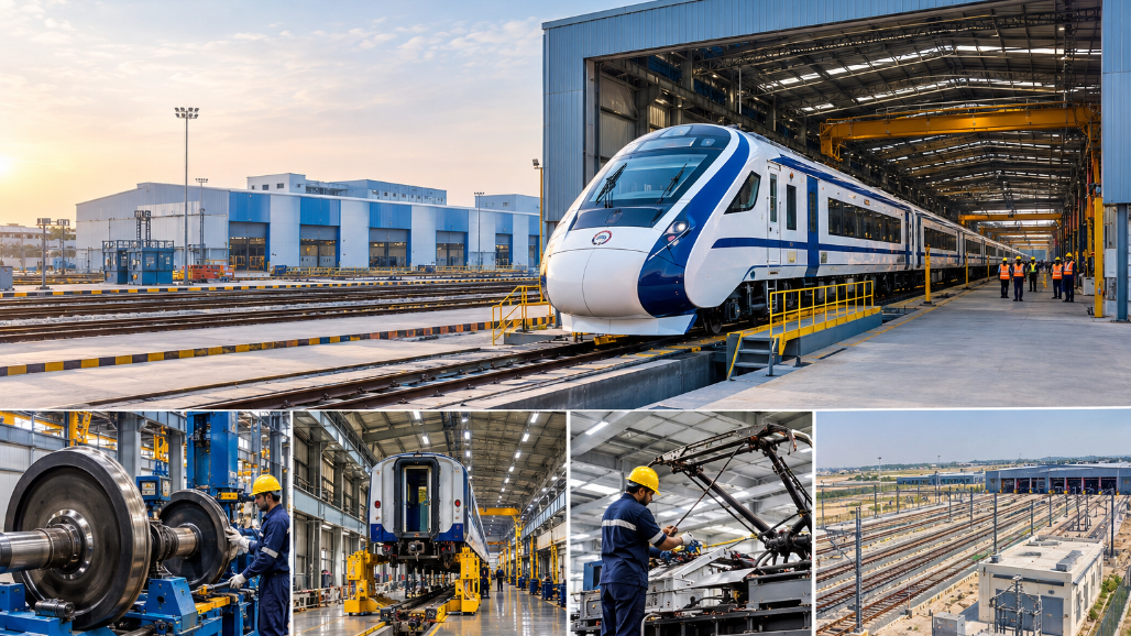 ₹307-Crore Vande Bharat Maintenance Hub to Come Up at Sabarmati Depot; 24-Coach Trains to Be Serviced Locally