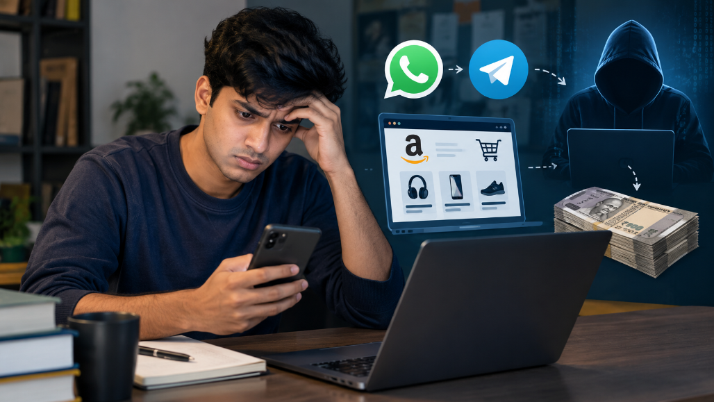 BCA Student Loses ₹9.66 Lakh in ‘Amazon Task’ Cyber Fraud in Ahmedabad