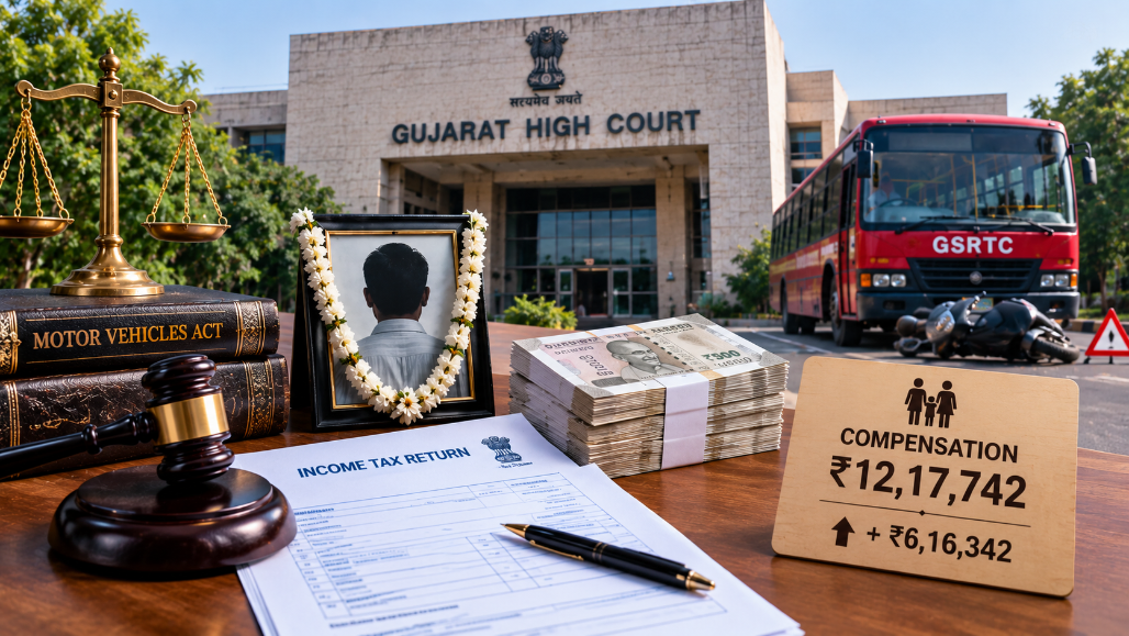 Gujarat HC Considers Posthumously Filed I-T Returns, Enhances Accident Compensation By ₹6.16 Lakh