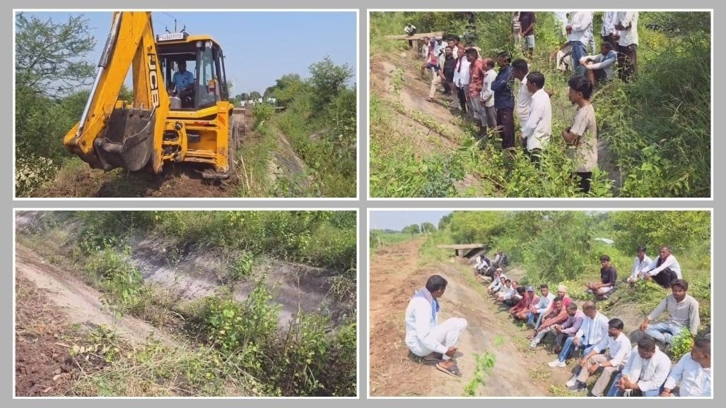 નસવાડીના 10 ગામોના ખેડૂતો સિંચાઈ પાણી માટે કેનાલમાં ઉતરીને વિરોધ પ્રદર્શન કર્યું