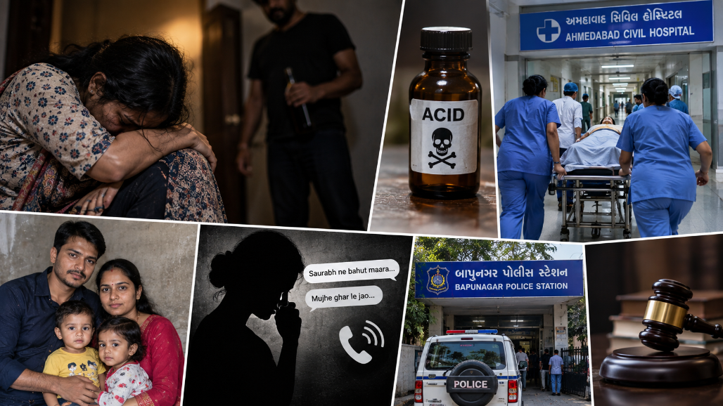 Ahmedabad Woman Dies After Consuming Acid; Husband Booked For Alleged Harassment And Abetment