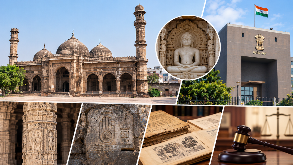 Bharuch Jama Masjid Dispute: Gujarat High Court Issues Notices Over Claims of Ancient Jain Temple