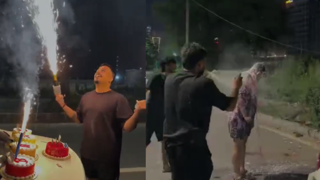 Naroda Public Road Stunt Backfires as Police Book Two Ahmedabad Youths Over Firework Video