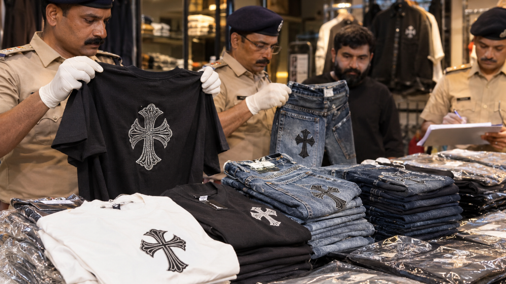 ‘Jeans, Shirts and T-Shirts Worth ₹2.71 Lakh’ Seized as Ahmedabad Police Raid Danilimda Shop Over Fake Branded Clothes