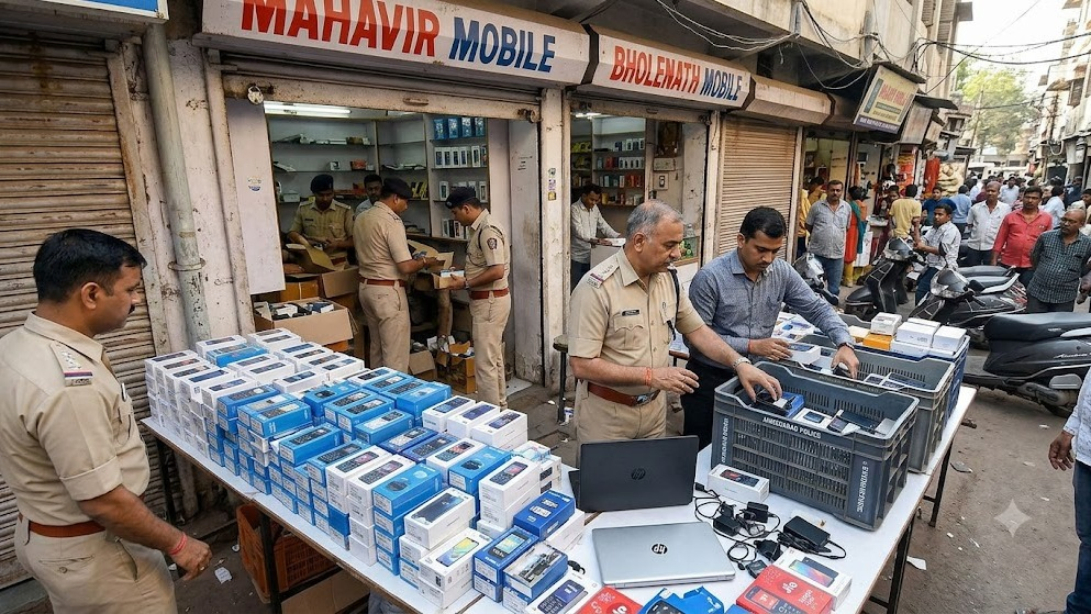 Ahmedabad Police Bust Counterfeit Mobile Racket, Goods Worth ₹7.07 Lakh Seized