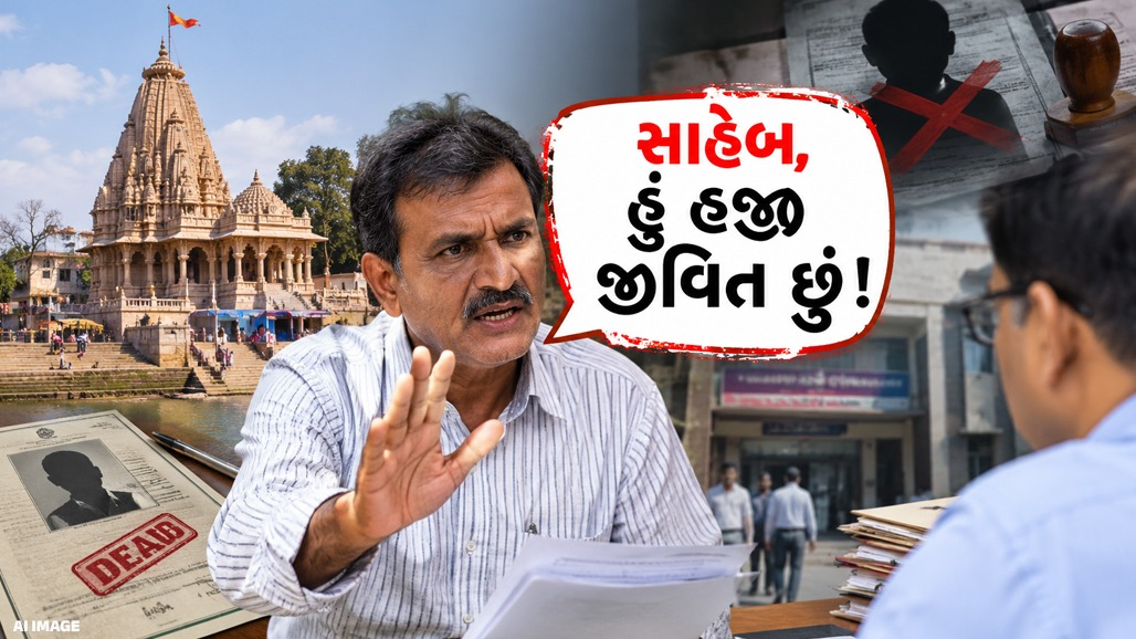 'સાહેબ હું હજી જીવિત છું...!', સુરત કચેરીમાં હાજર થયા ટ્રસ્ટી, જીવતા વ્યક્તિને મૃત બતાવાયાની ફરિયાદ