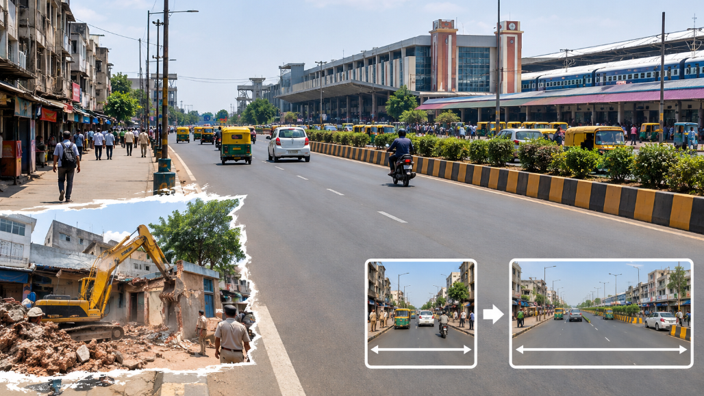 Kalupur Station Road to Widen from 18 to 30 Metres; 17 Properties Face Removal