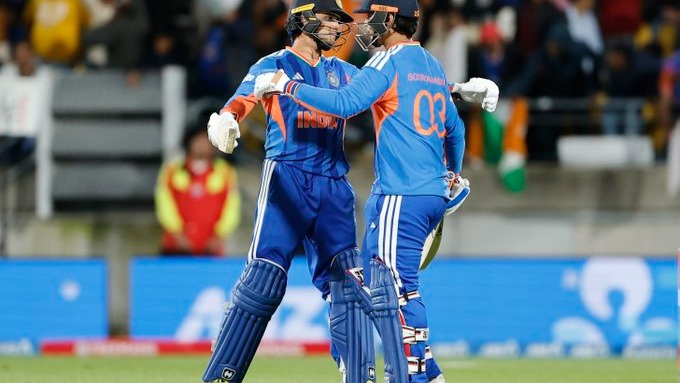 India Chase Down 199 in 13.2 Overs Against New Zealand to Seal Series 3-0 After Openers’ Blistering Batting