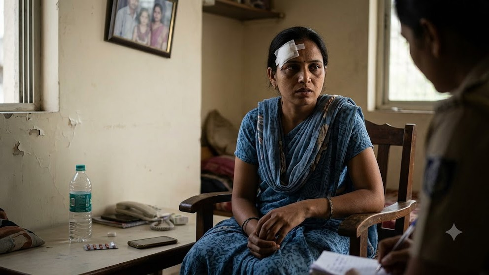 Ahmedabad Woman Alleges Husband Hit Her on Forehead With Mobile Phone Over Suspicious Call