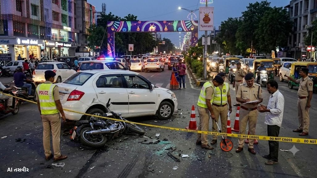 નવરાત્રિ ટાણે અમદાવાદમાં અલગ અલગ વિસ્તારમાં 6 અકસ્માત: બસ, ટ્રક, ટેન્કર અને એમ્બ્યુલન્સની અડફેટે 6નાં મોત