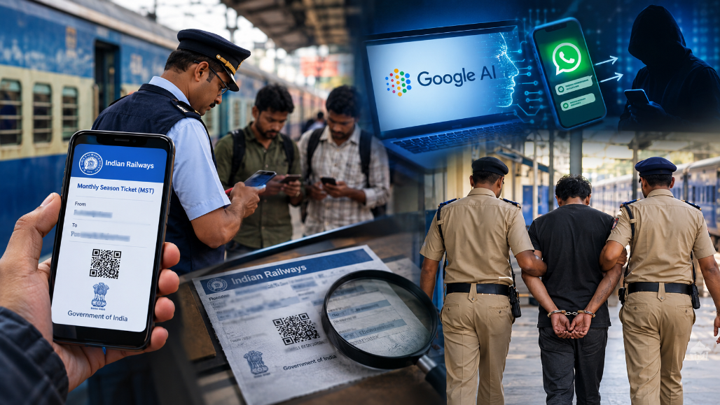 Fake Railway Ticket Racket Busted in Gujarat as Western Railway Staff Spot Google AI Forgery