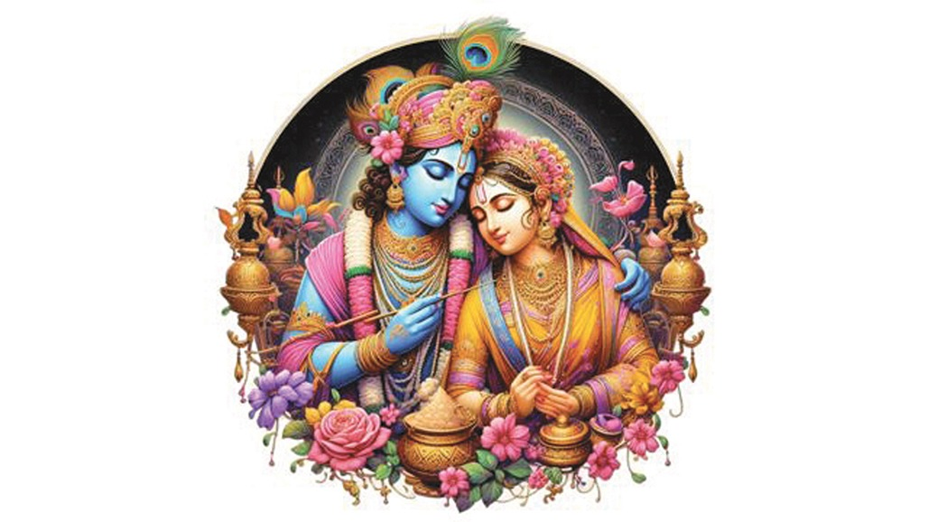 બિન રાધે શ્રીકૃષ્ણ આધે