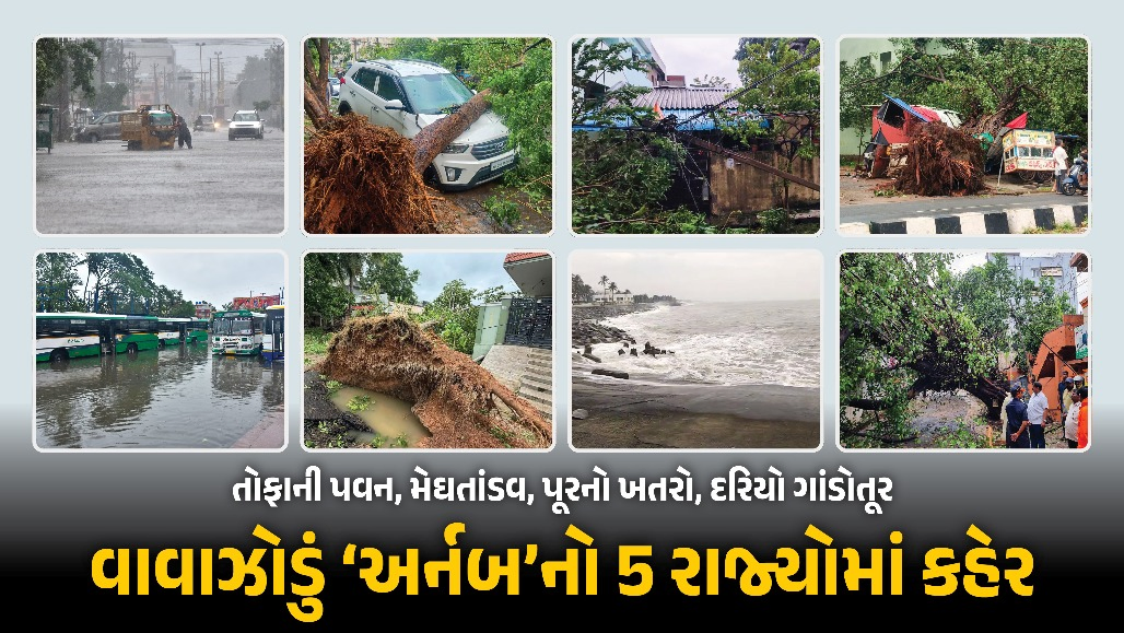 વાવાઝોડું ‘અર્નબ’નું આંધ્રપ્રદેશમાં તાંડવ : 5ના મોત, 13 જિલ્લામાં પૂરનું એલર્ટ, અન્ય 4 રાજ્યોમાં પણ અસર