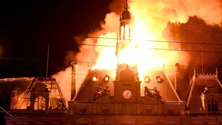 France’s 143-Year-Old Limoges Town Hall Destroyed After Set on Fire as Protests Turn Violent