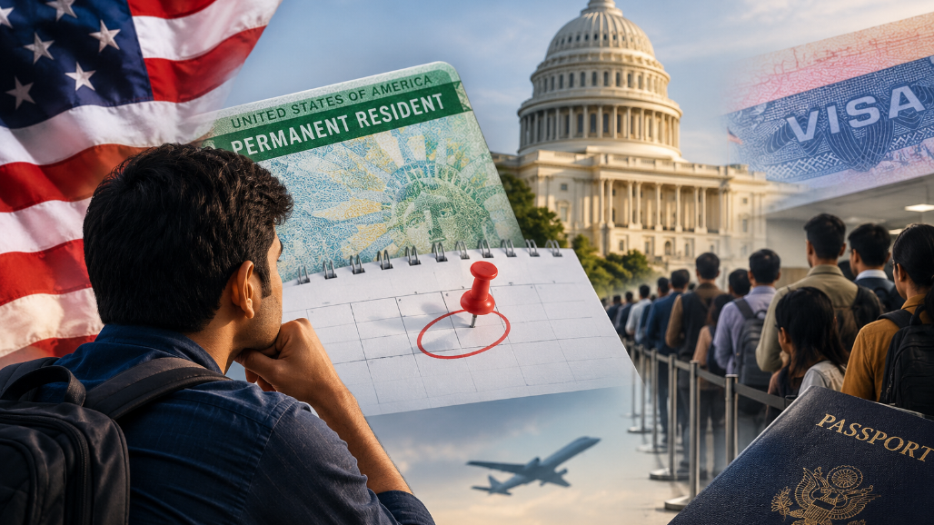 US Green Card: India EB-2 Date Stays Frozen, EB-3 Advances Three Weeks