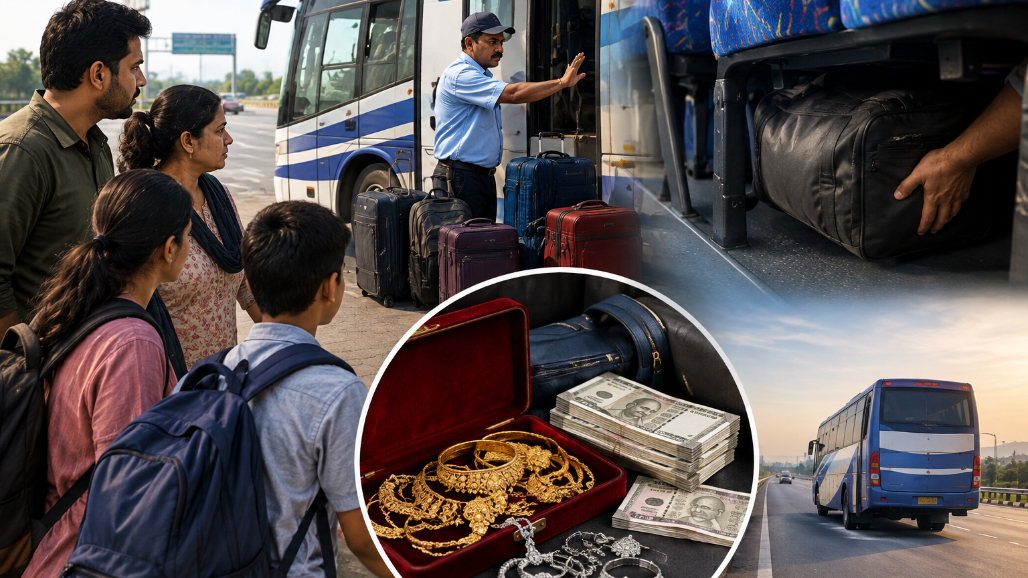 Gold, Silver Jewellery Worth ₹3.08 Lakh Stolen from Bus Travelling from Mumbai to Ahmedabad