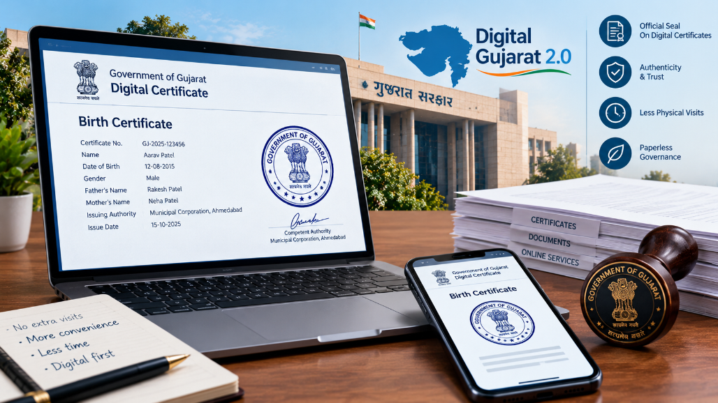 Gujarat Makes Official Round Seals Mandatory On Digital Certificates