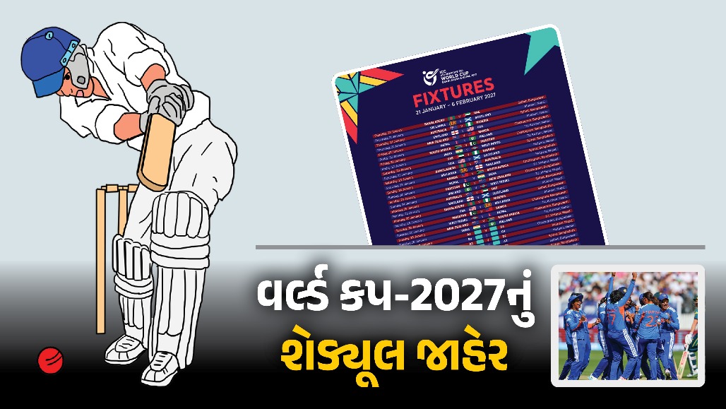 ICC T20 વર્લ્ડ કપ-2027નું શેડ્યૂલ જાહેર : ભારત-પાકિસ્તાન અલગ ગ્રૂપમાં, જુઓ લિસ્ટ