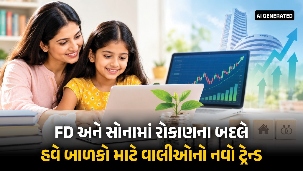 ગુજરાતમાં બાળકોના નામે શેરબજારમાં રોકાણનો ટ્રેન્ડ, માઈનોર ડિમેટ ખાતા 1 લાખને પાર